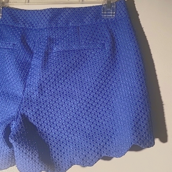 ELLE Royal Blue Indigo Bloom Shorts, Size: 6 - Picture 7 of 7